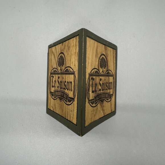 Le Saison Farmhouse Ale Wood Beer Tap Handle - Picture 1 of 5
